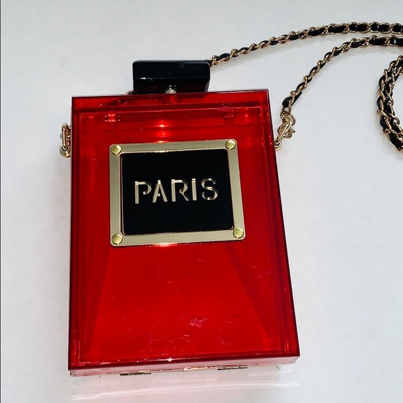 Handbags - Red Plastic Purse